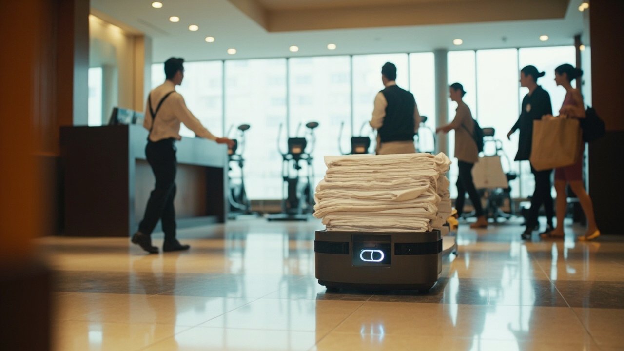 Hotel digital concierge interface supporting guest communication and service coordination