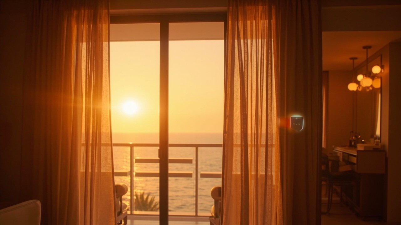 Smart hotel room with integrated display, control, and connected service functions